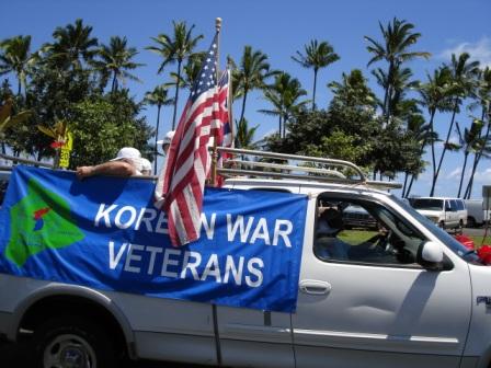 Merrie Monarch Parade Korean war veterans Hilo 2008
